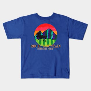 Rocky Mountain National Park Design Kids T-Shirt